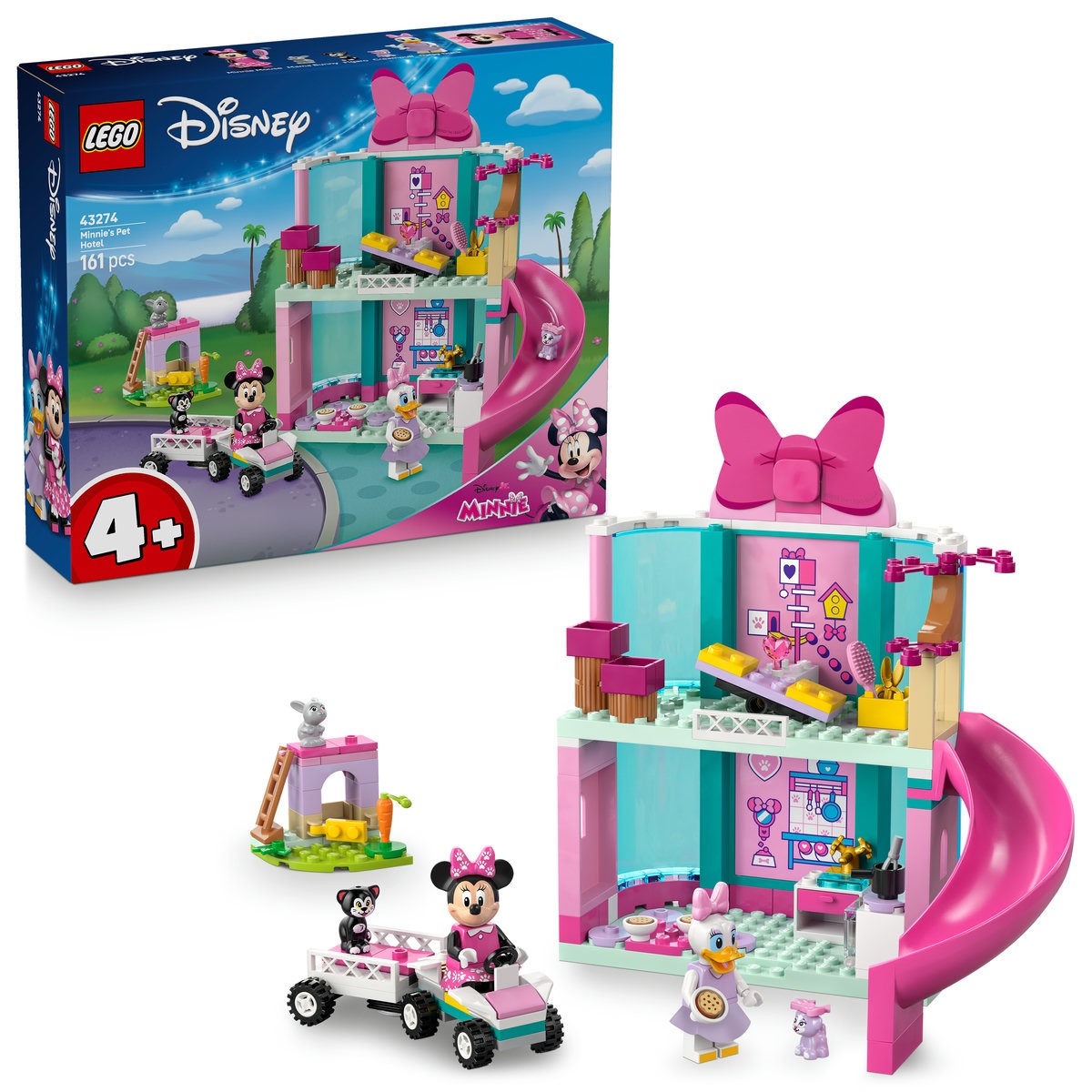 Set LEGO Disney - Hotelul pentru animale de companie al lui Minnie (43274)