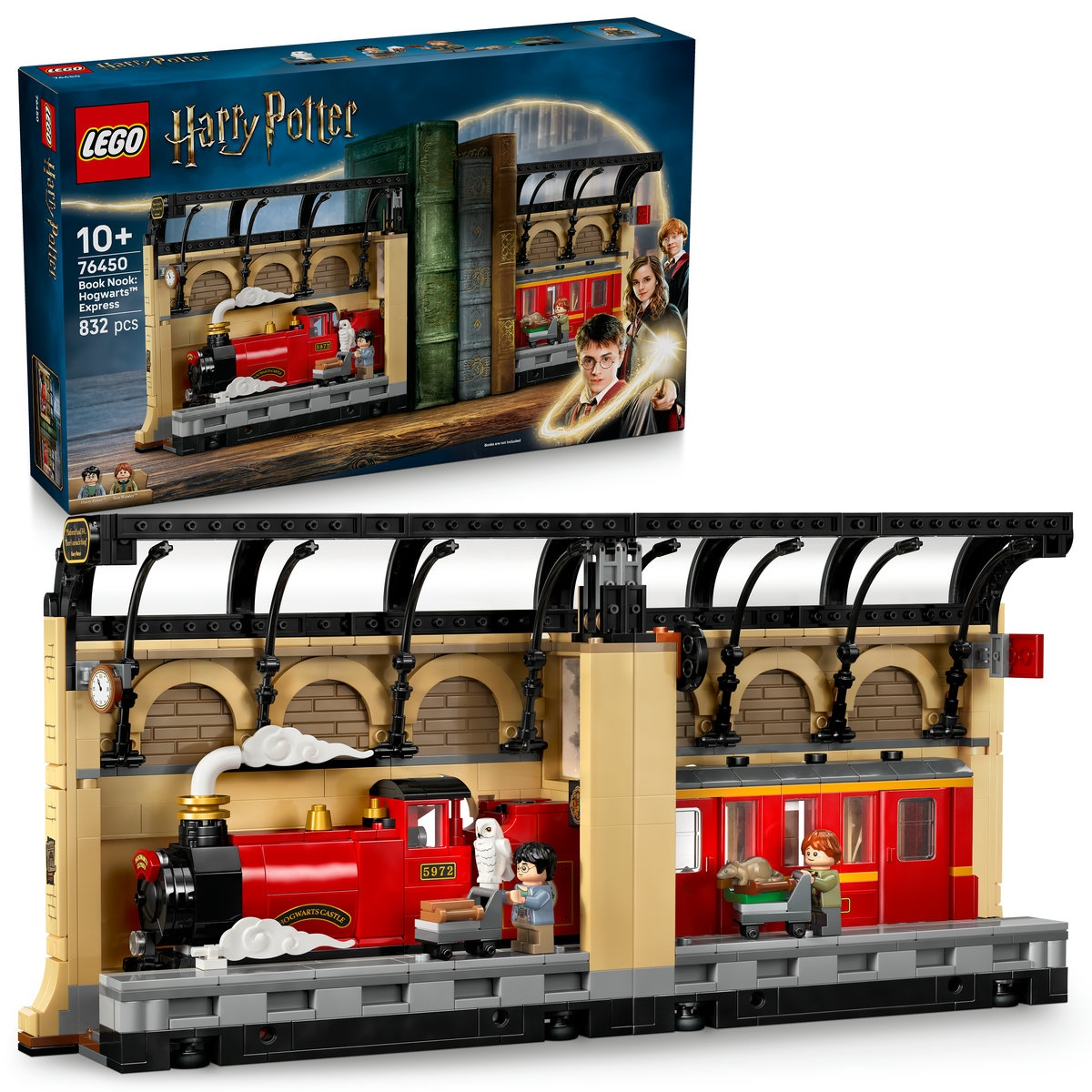Set LEGO Harry Potter - Colțul cu cărți: Expresul Hogwarts (76450)