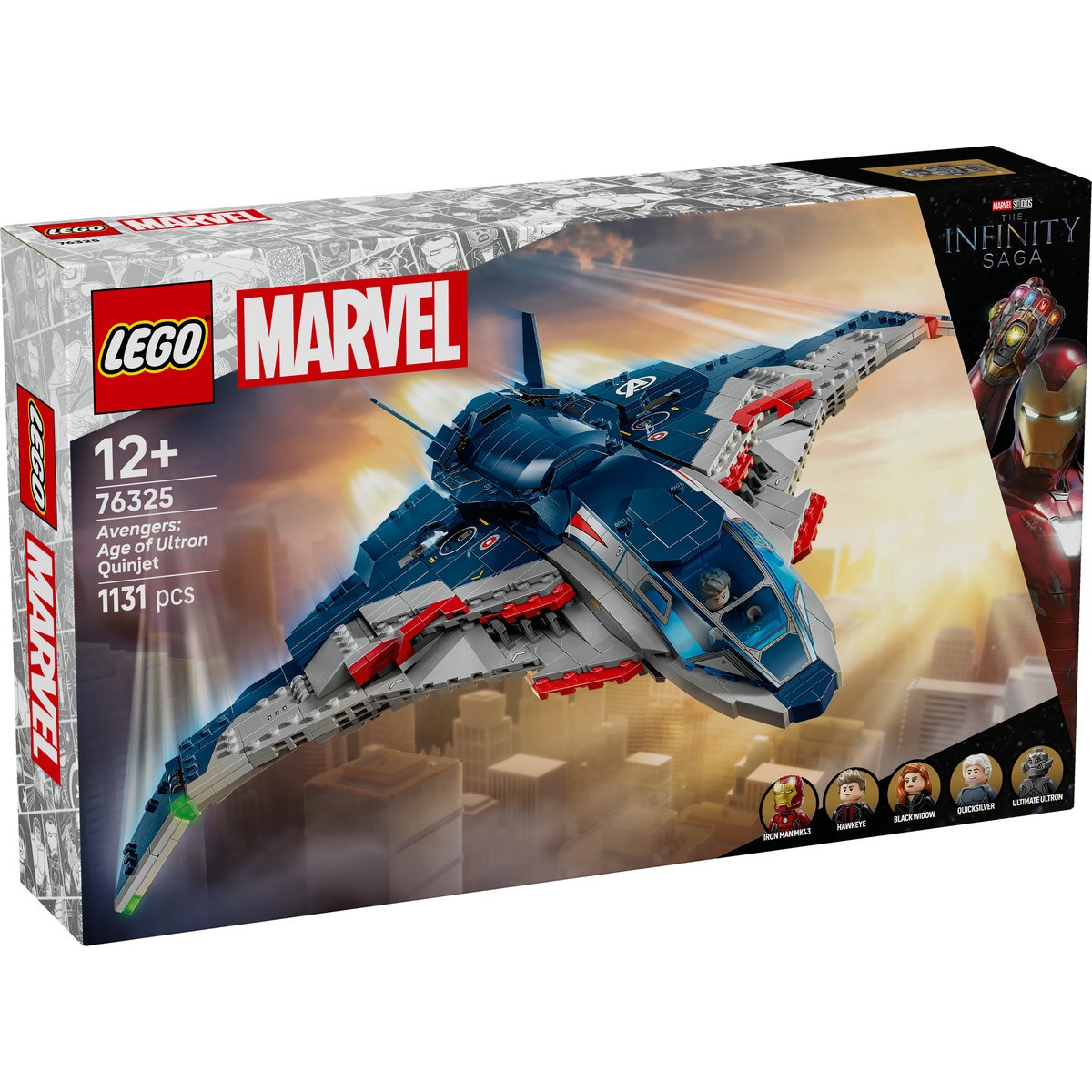 Set LEGO Marvel Super Heroes - Quinjet din Razbunatorii: Sub semnul lui Ultron (76325) - 1 | YEO