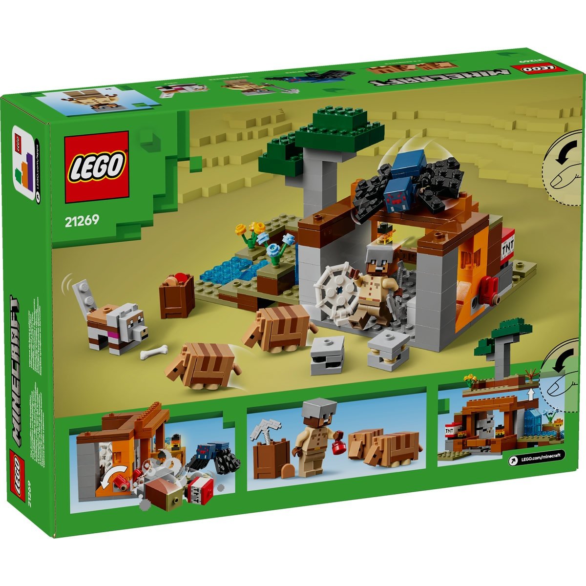 Set LEGO Minecraft - Expeditia de minerit cu Tatu (21269) - 3 | YEO