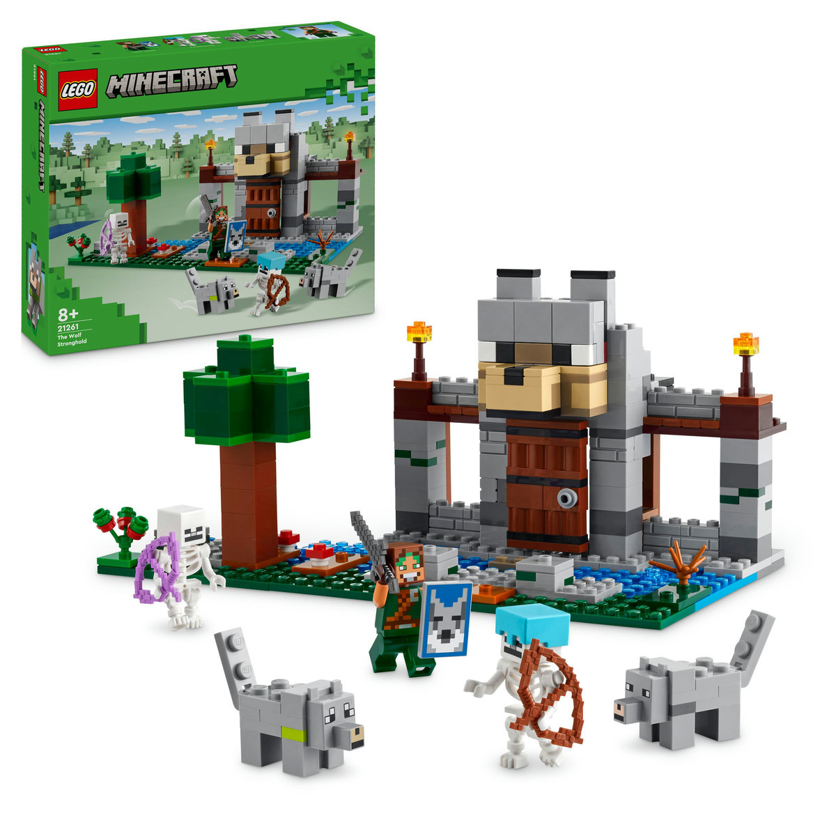 Set LEGO Minecraft - Fortareata lupilor (21261)