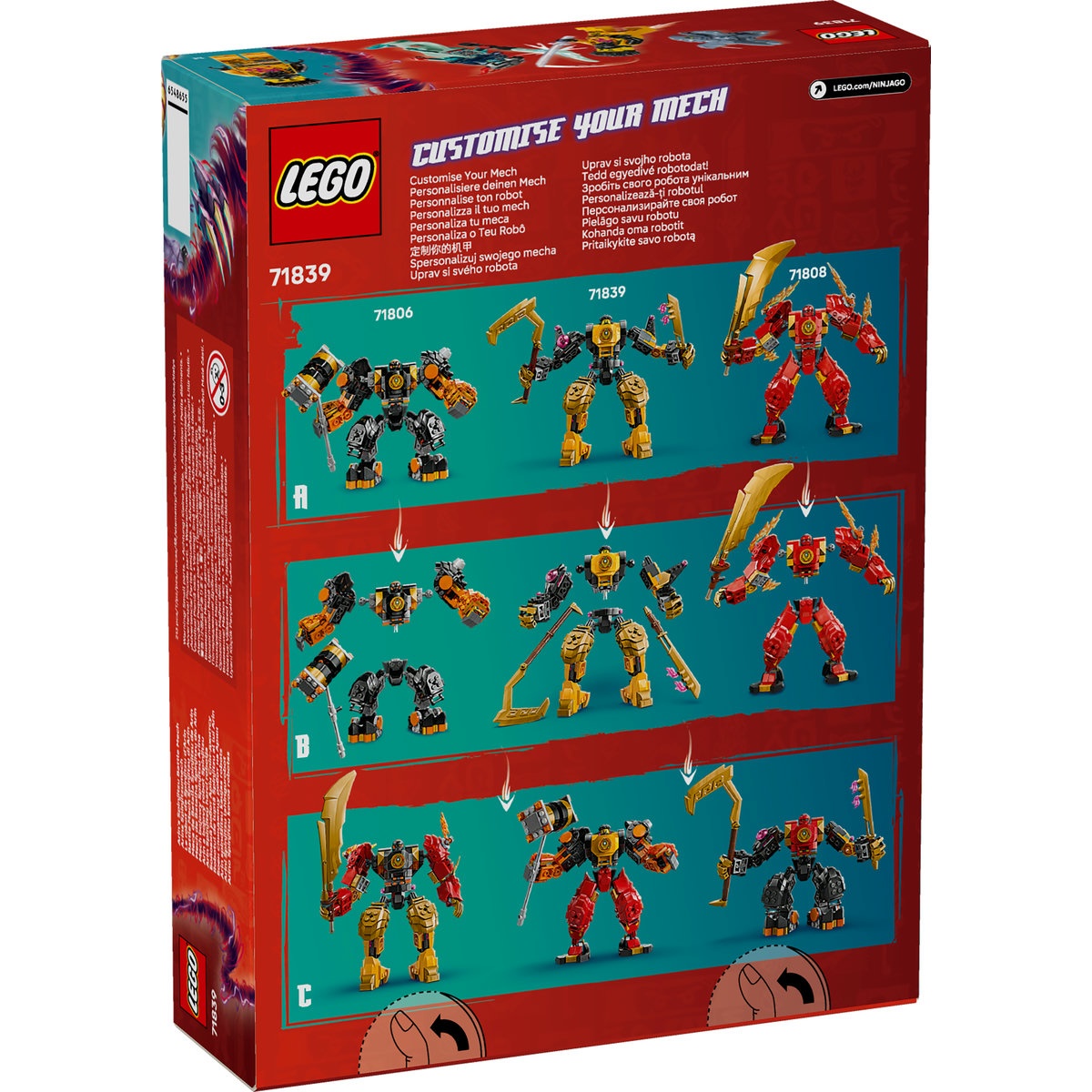 Set LEGO Ninjago - Robotul de luptă Spinjitzu al lui Arin (71839) - 2 | YEO