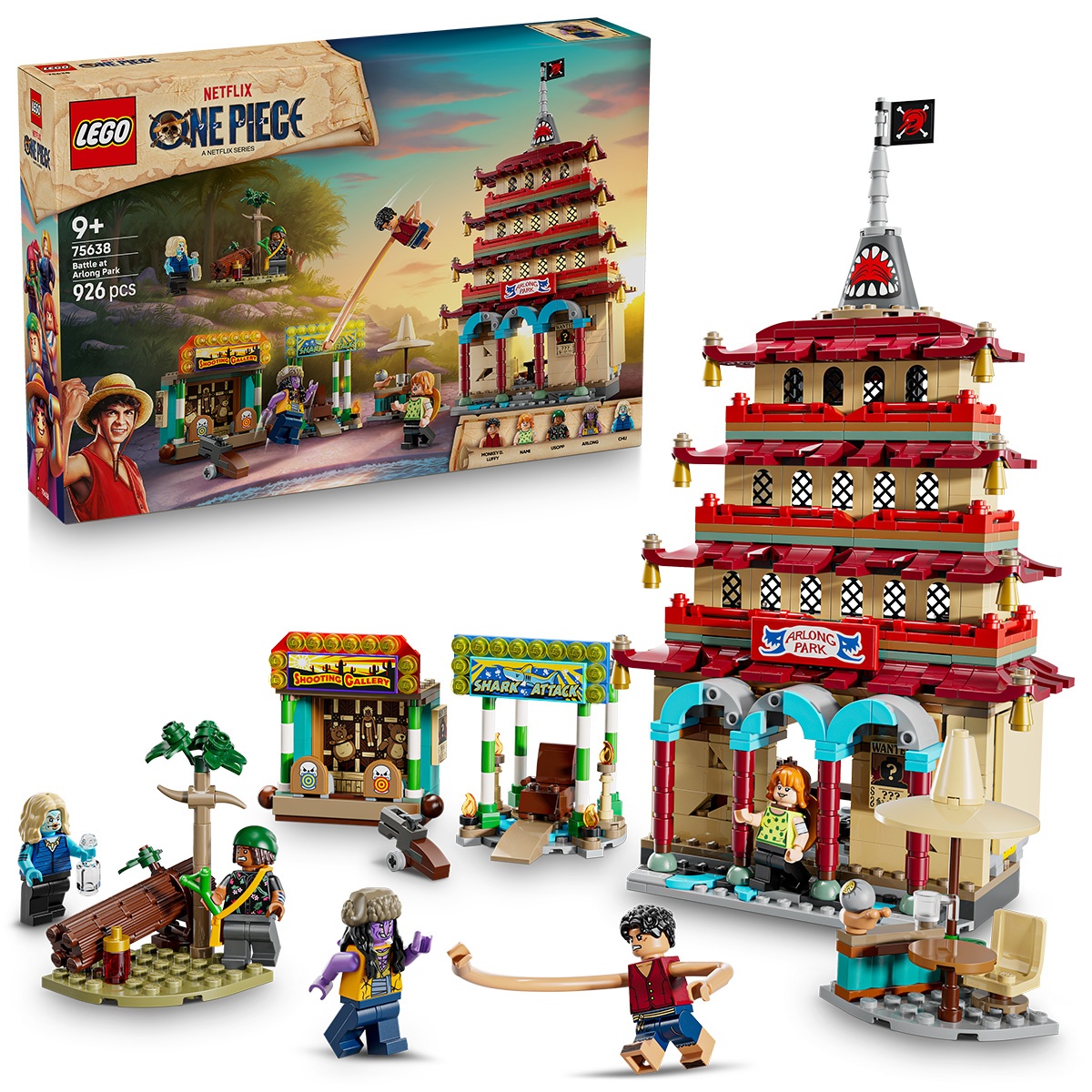 Set LEGO One Piece - Batalia din Parcul Arlong (75638)
