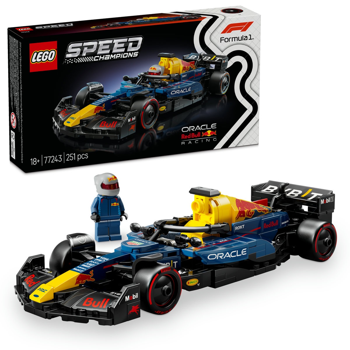 Set LEGO Speed Champions - Masina de curse F1® Oracle Red Bull Racing RB20 (77243)