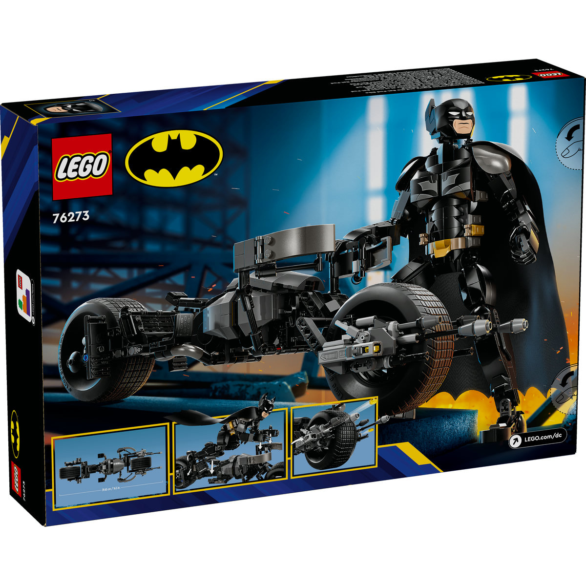 Set LEGO Super Heroes - Figurina de constructie Batman™ si motocicleta Bat-Pod (76273) - 1 | YEO