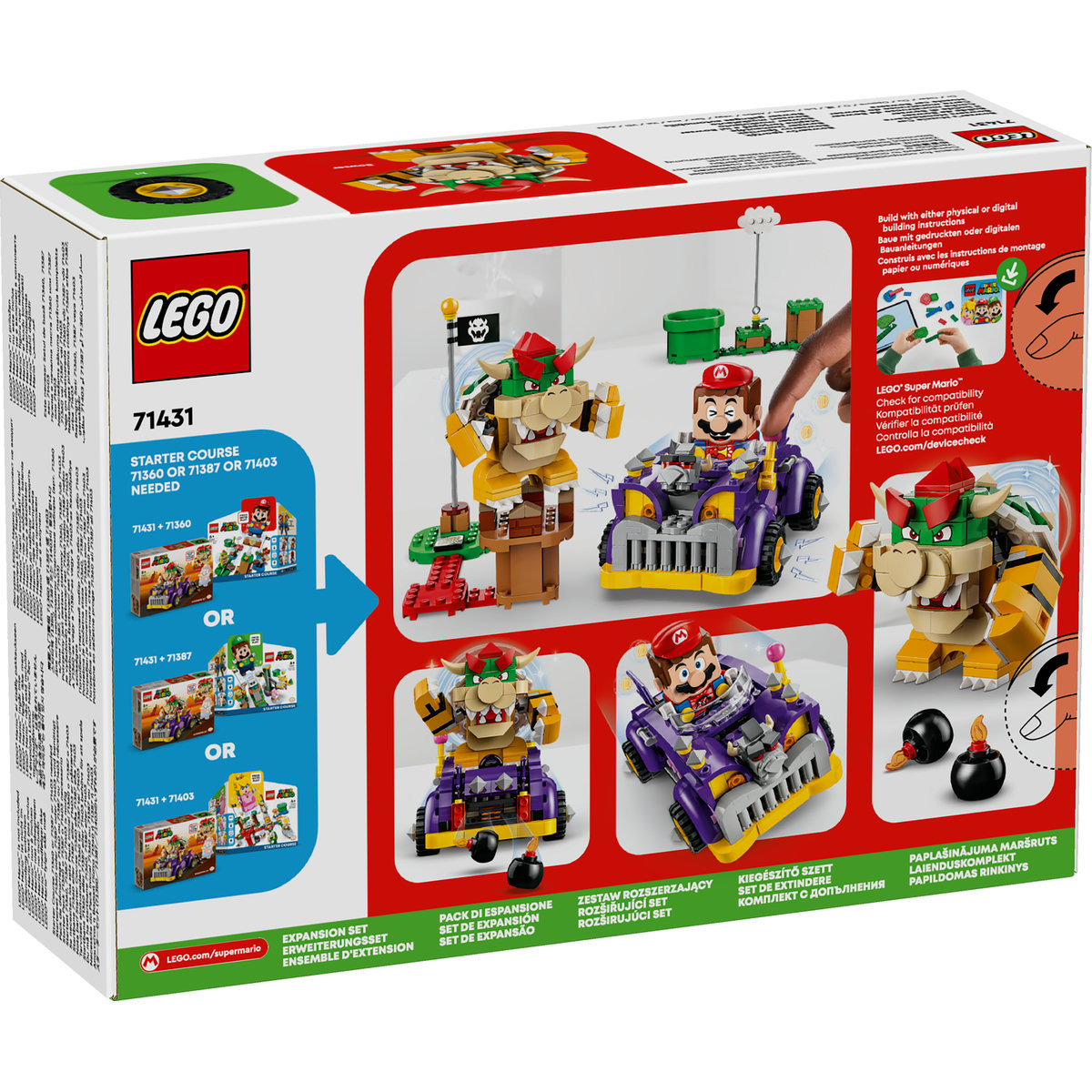 Set LEGO Super Mario - Set de extindere: Masina lui Bowser (71431) - 2 | YEO