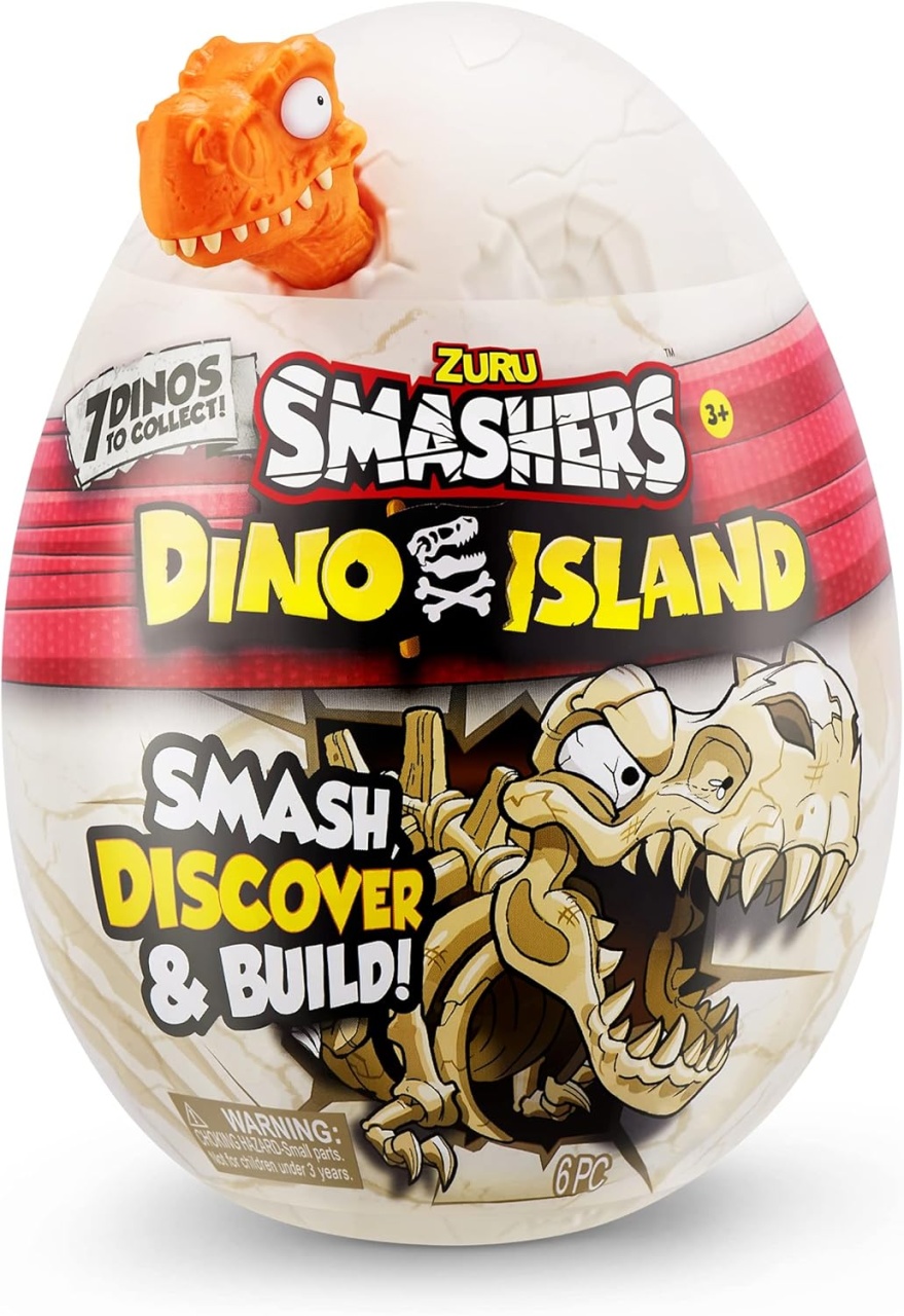 Smashers - Mini Ou surpriza cu 6 accesorii, Dino Island