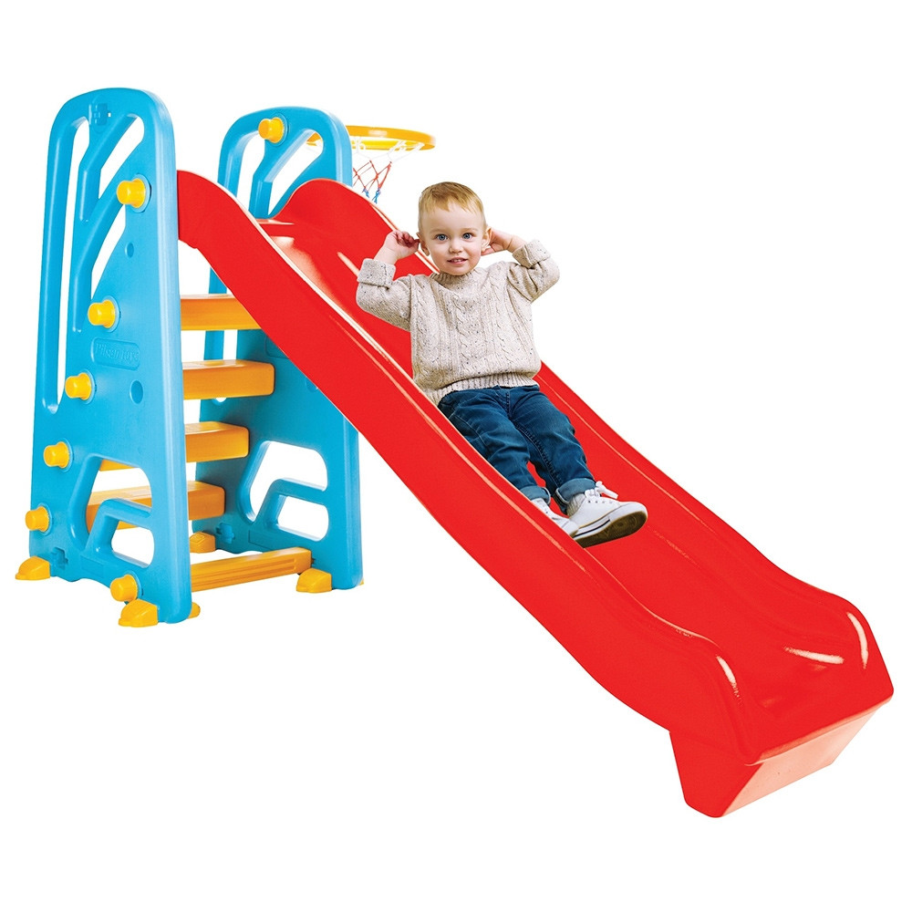 Tobogan Pilsan Wavy Slide cu cos baschet - 1 | YEO