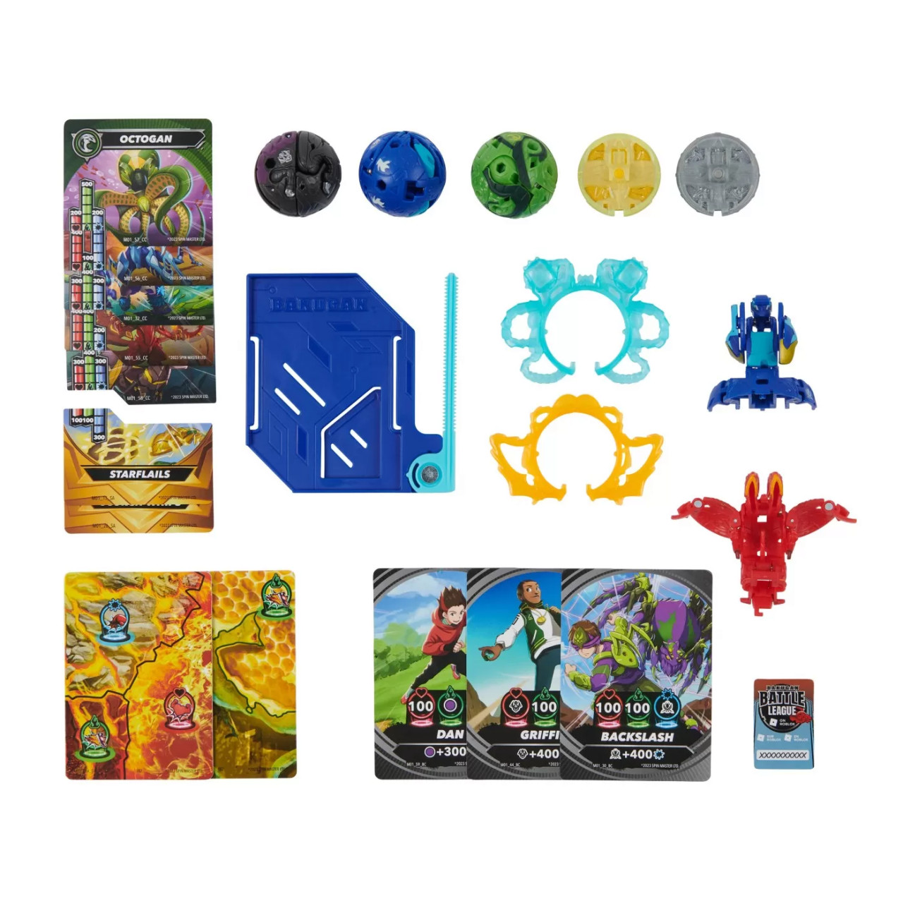 Bakugan Set De Lupta Nillious, Mantid, Bruiser, Octogan Si Trox - 1 | YEO