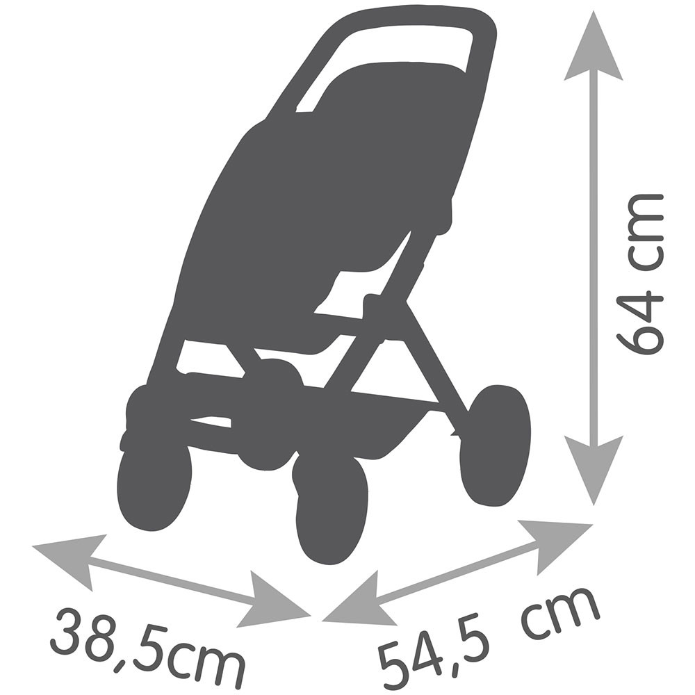 Carucior pentru papusi Smoby Maxi Cosi Twin albastru - 2 | YEO