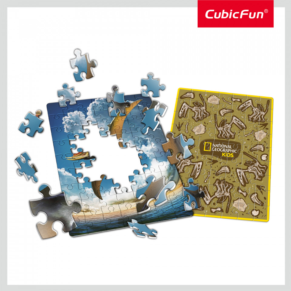 Cubic Fun - Puzzle In Cutie Pterosaur 63 Piese - 1 | YEO