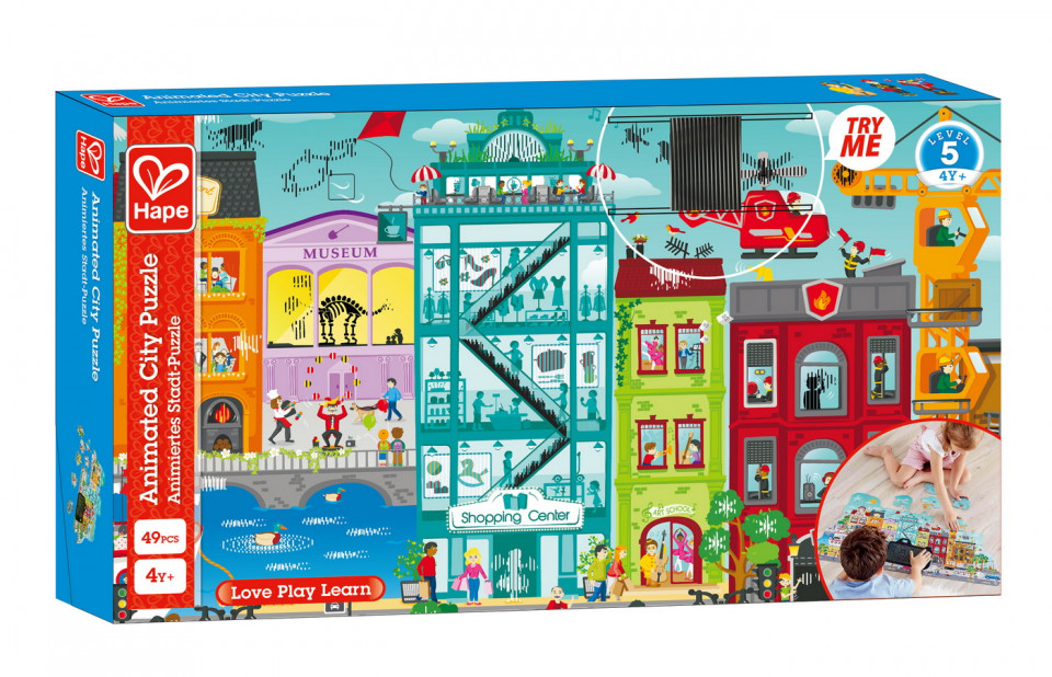 Hape Puzzle Orasul Animat