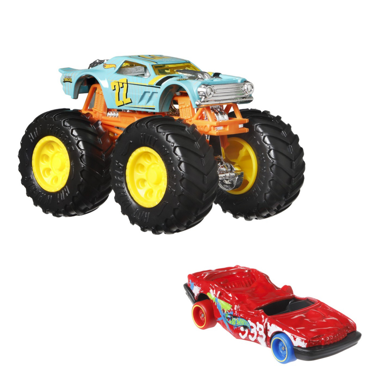 Hot Wheels Monster Truck Si Masinuta Metalica Night Shifter - 1 | YEO