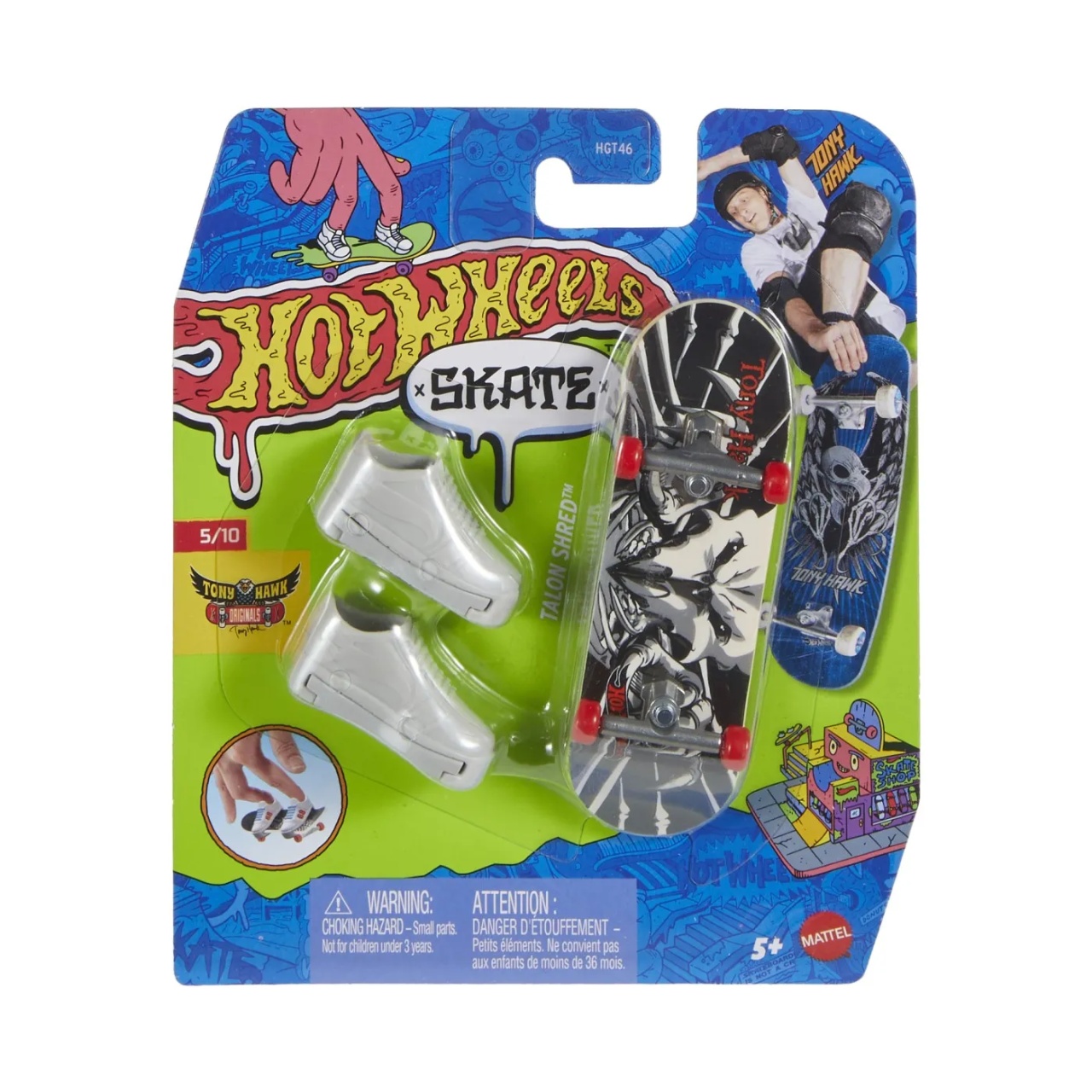 Hot Wheels Set Placa Si Pantofi De Skate