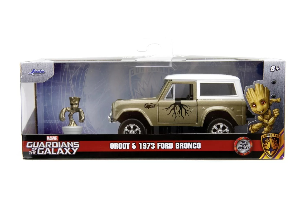 Jada Marvel Set Masinuta Metalica Ford Bronco Si Figurina Groot