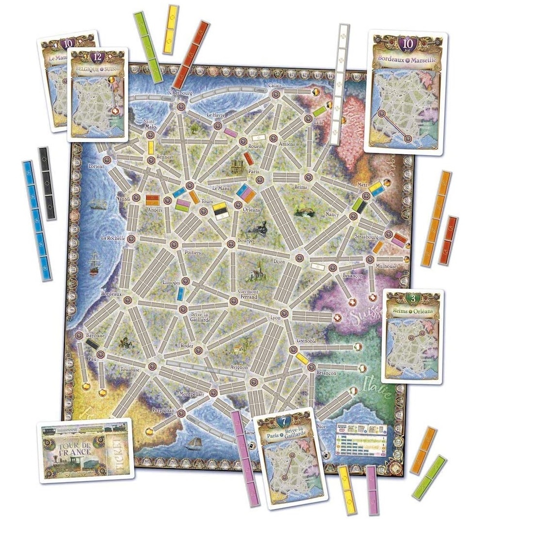 Joc de societate Ticket to Ride Map Collection France & Old West, extensie, limba engleza - 2 | YEO