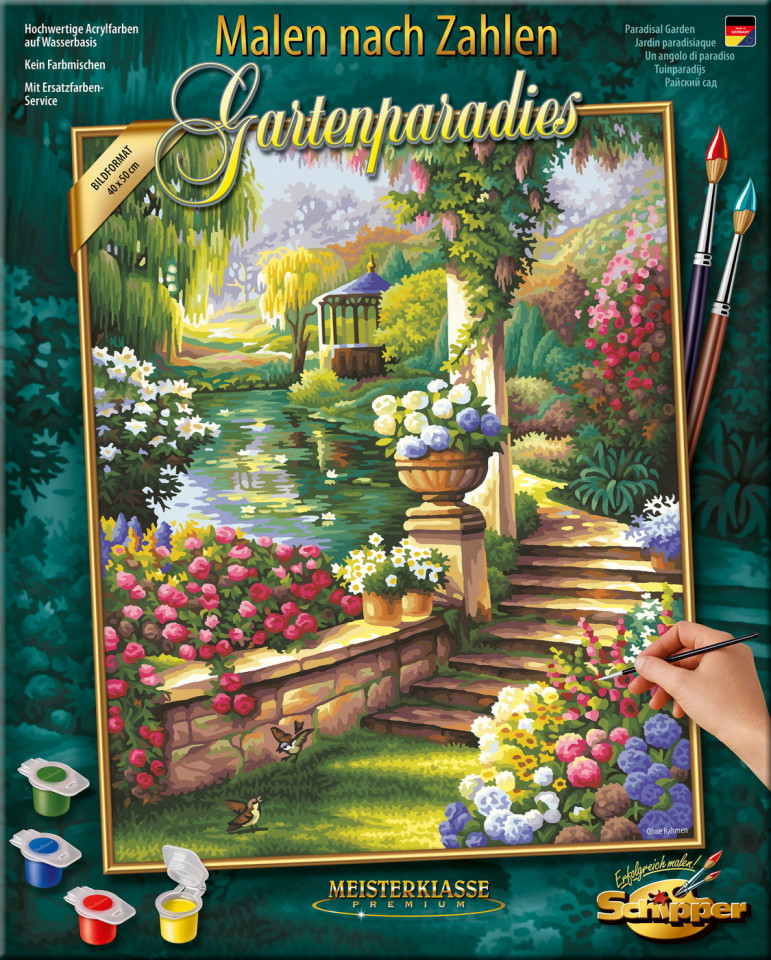 Schipper Paradisal Garden Kit & Frame Paint by Number Kit