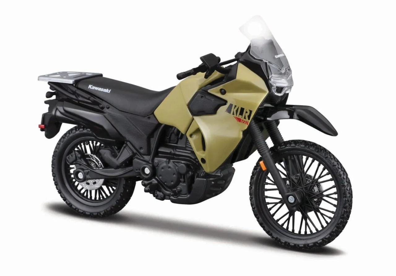 Maisto Motocicleta Metalica Editie Speciala Kawasaki Klr650 Verde Scara 1 La 18