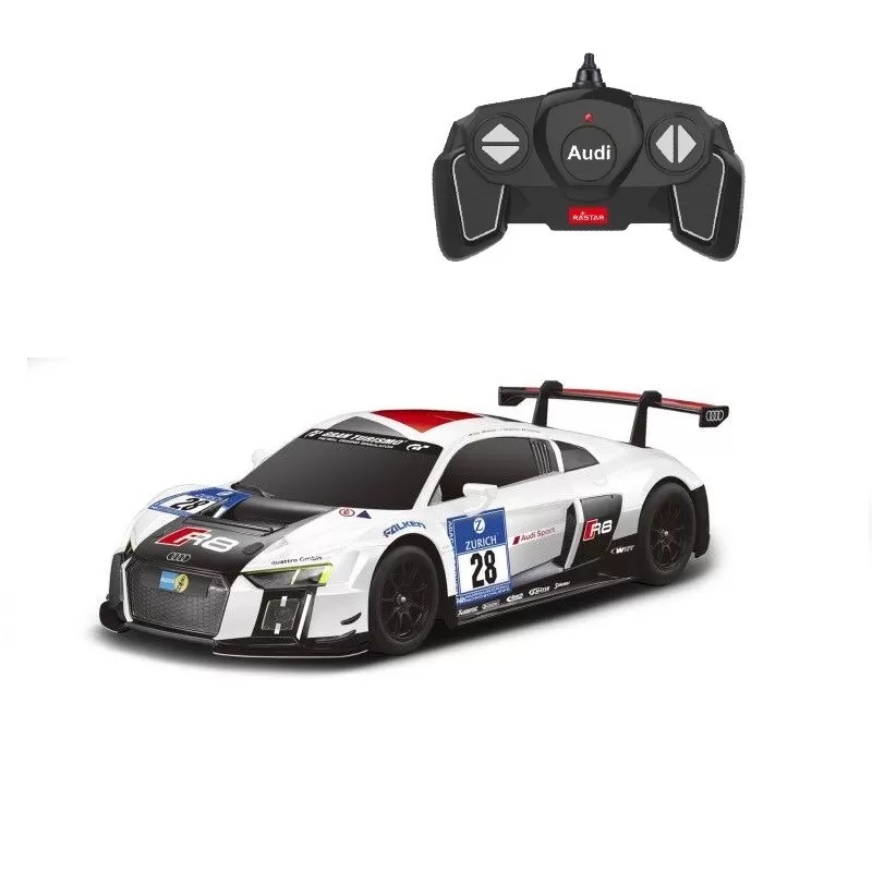 Masina Cu Telecomanda Audi R8 Lms Performance Alb Scara 1 La 18