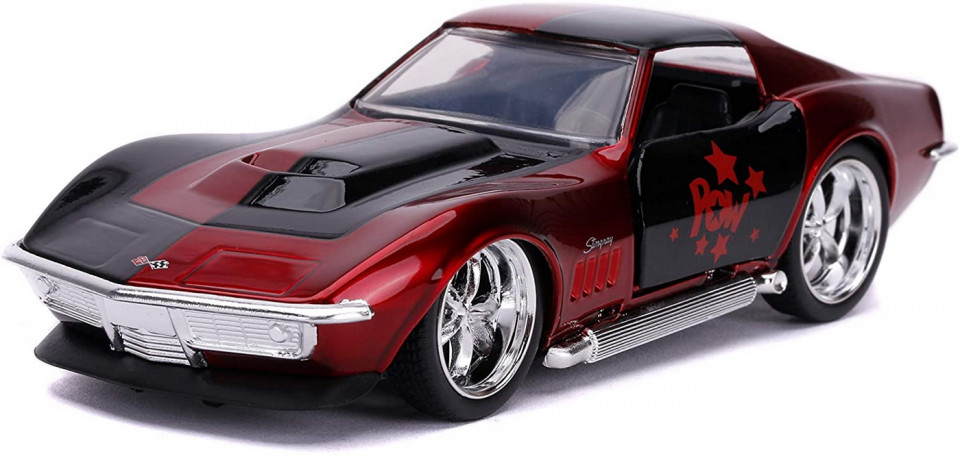 Masina Metalica Harley Quinn 1969 Corvette Stingray Scara 1 La 32 - 3 | YEO