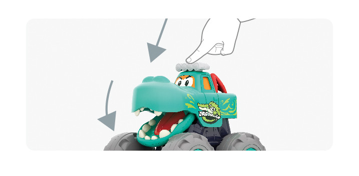 Masinuta Bebe Monster Truck Crocodilul - 3 | YEO