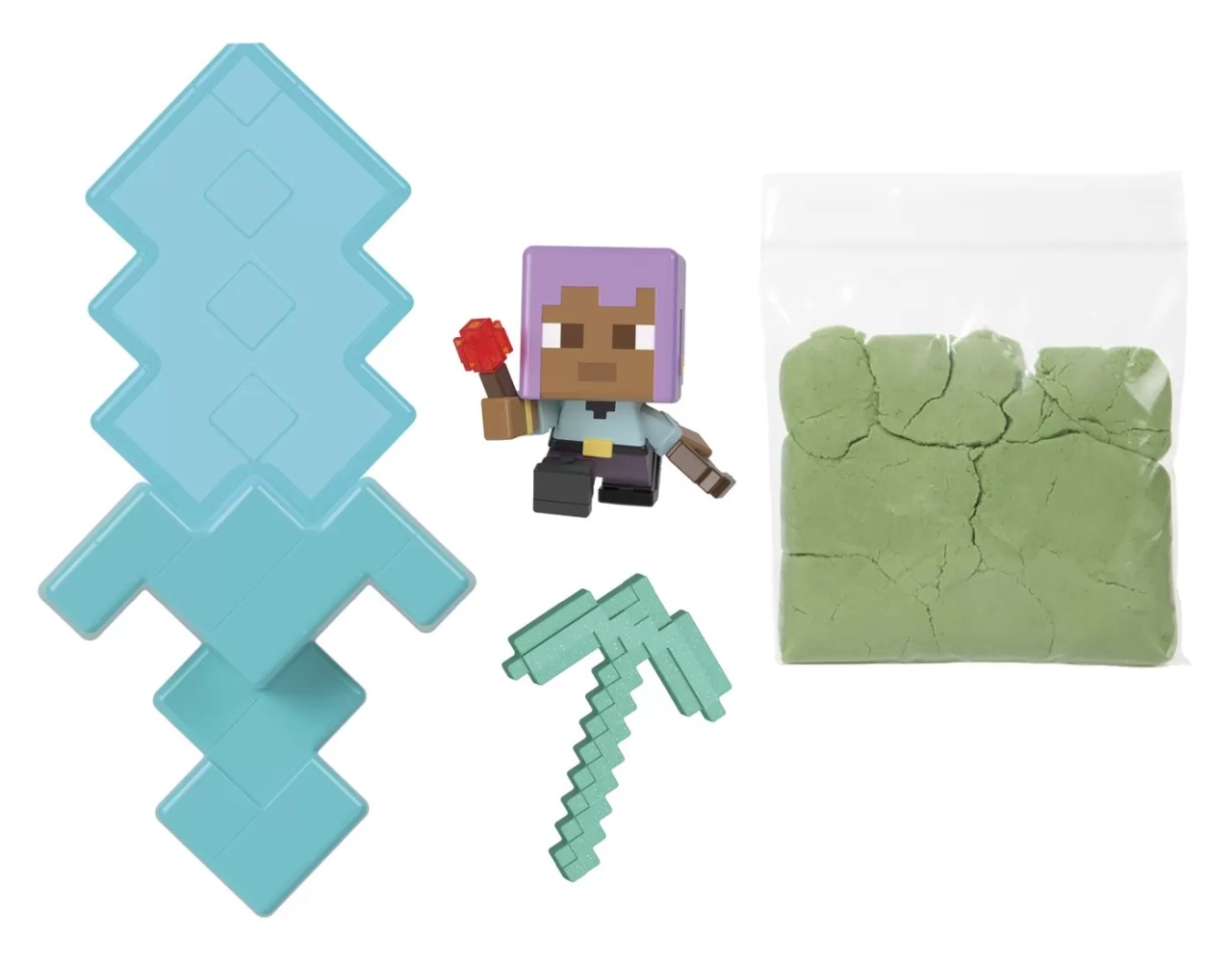 Minecraft Mini Mode Set Explorare Miniera Turquoise - 1 | YEO