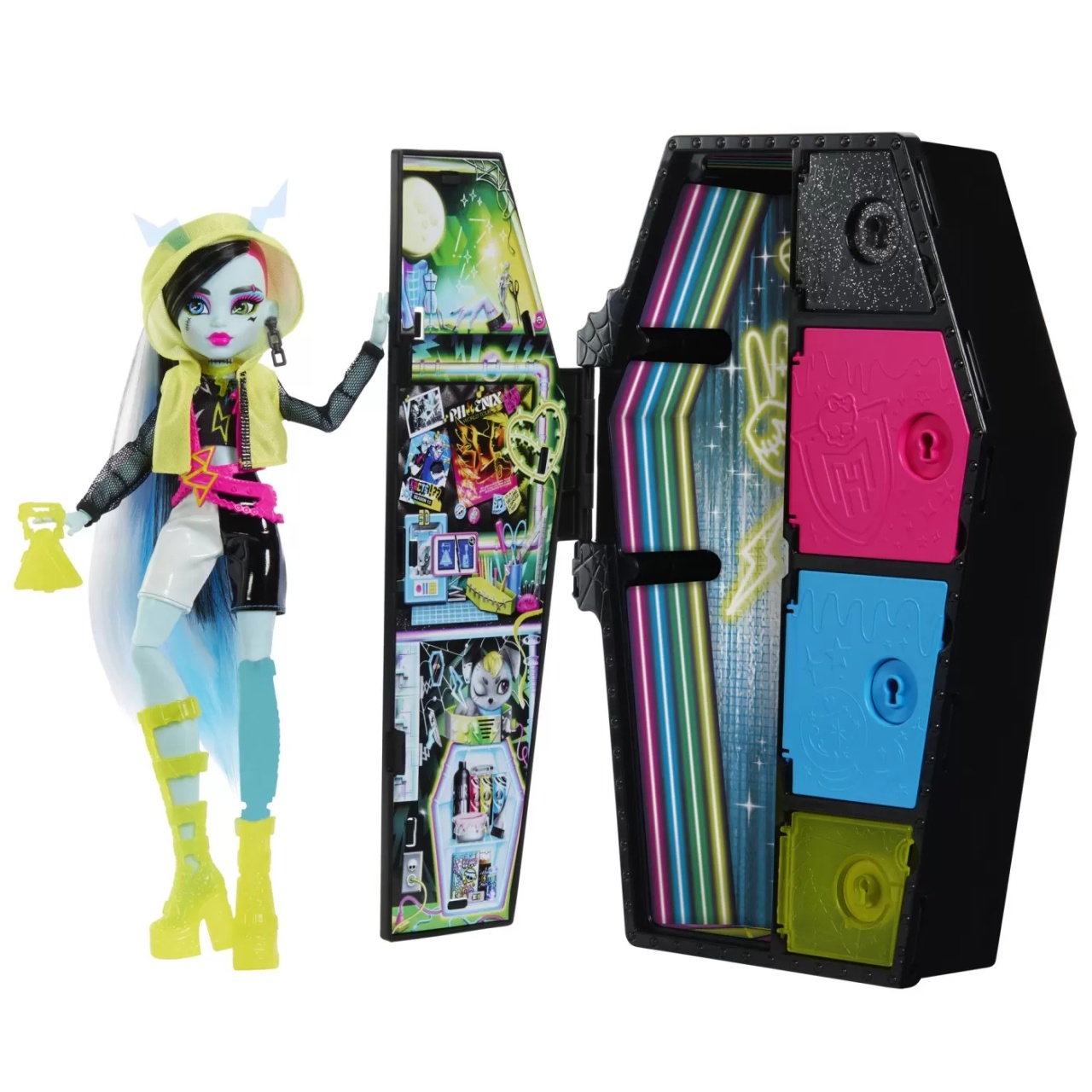 Monster High Neon Frights Papusa Frankie Stein - 1 | YEO