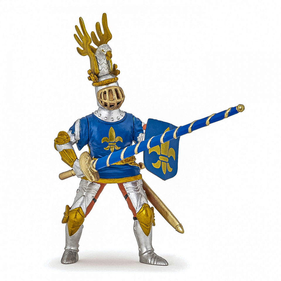 Papo Figurina Cavaler Crin Albastru - 1 | YEO