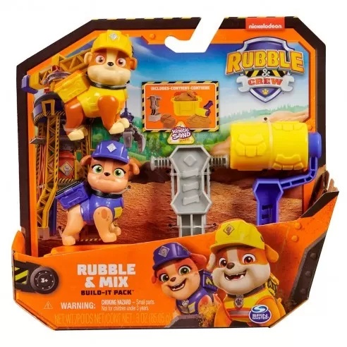 Patrula Catelusilor Echipa Rubble Set 2 Figurine Rubble Si Mix