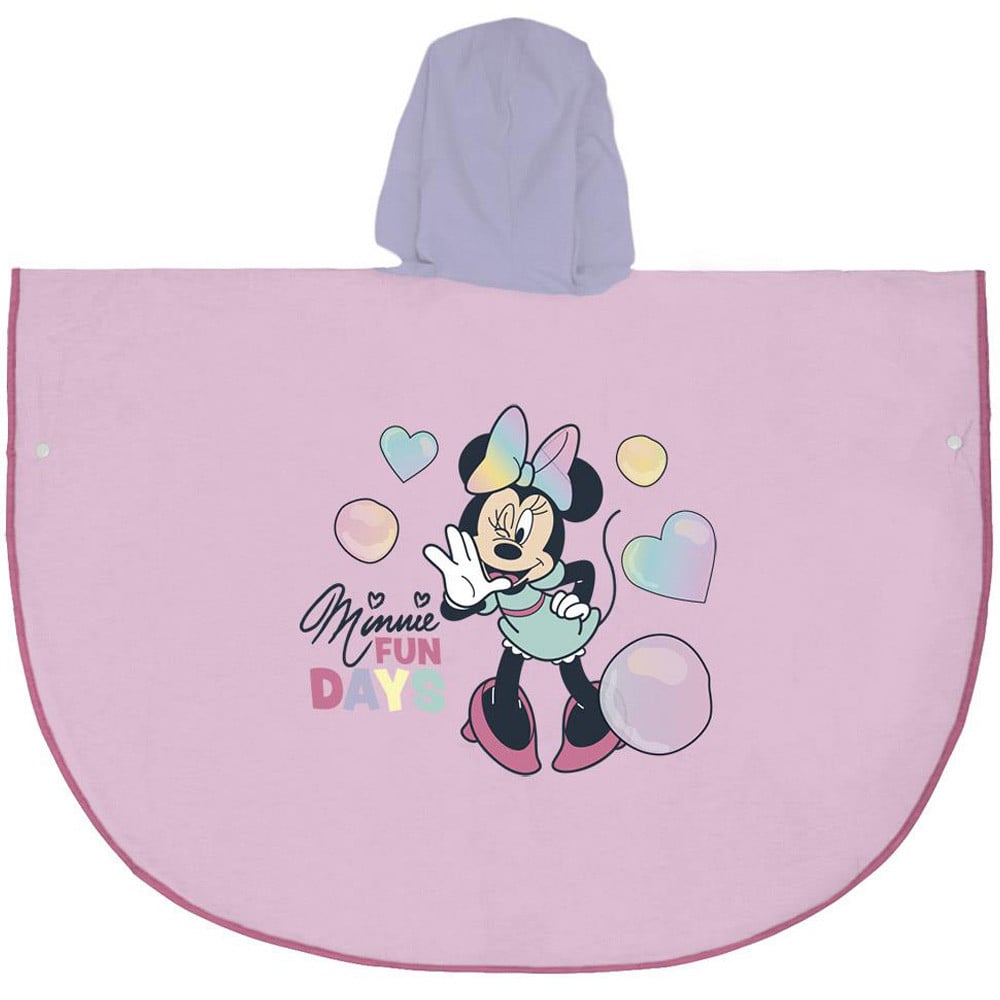 Pelerina de ploaie tip poncho, Minnie Mouse, Roz, 3 - 4 ani - 1 | YEO