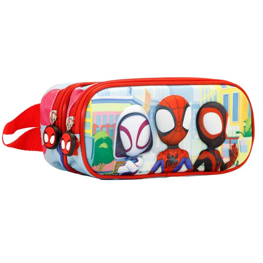 Penar 3D Spiderman Traffic cu 2 compartimente, 22x9.5x8 cm - 2 | YEO