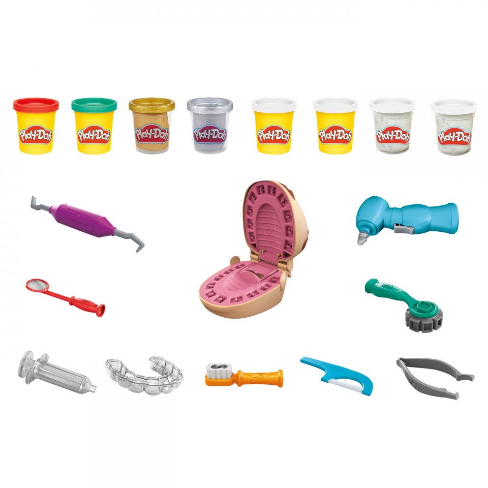 Play-Doh Set Dentistul Cu Accesorii Si Dinti Colorati - 1 | YEO