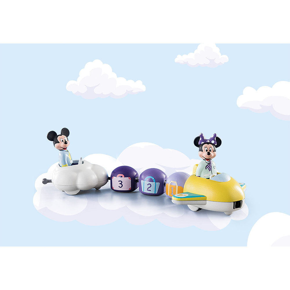 PLAYMOBIL - 1.2.3 & DISNEY: ZBORUL LUI MICKEY SI MINNIE PRINTRE NORI - 1 | YEO