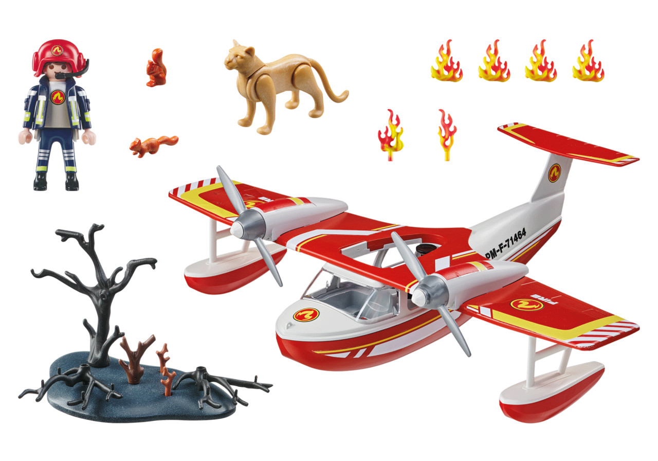 Playmobil-AVION ANTINCENDIU CU FUNCTIE DE STINGERE - 1 | YEO