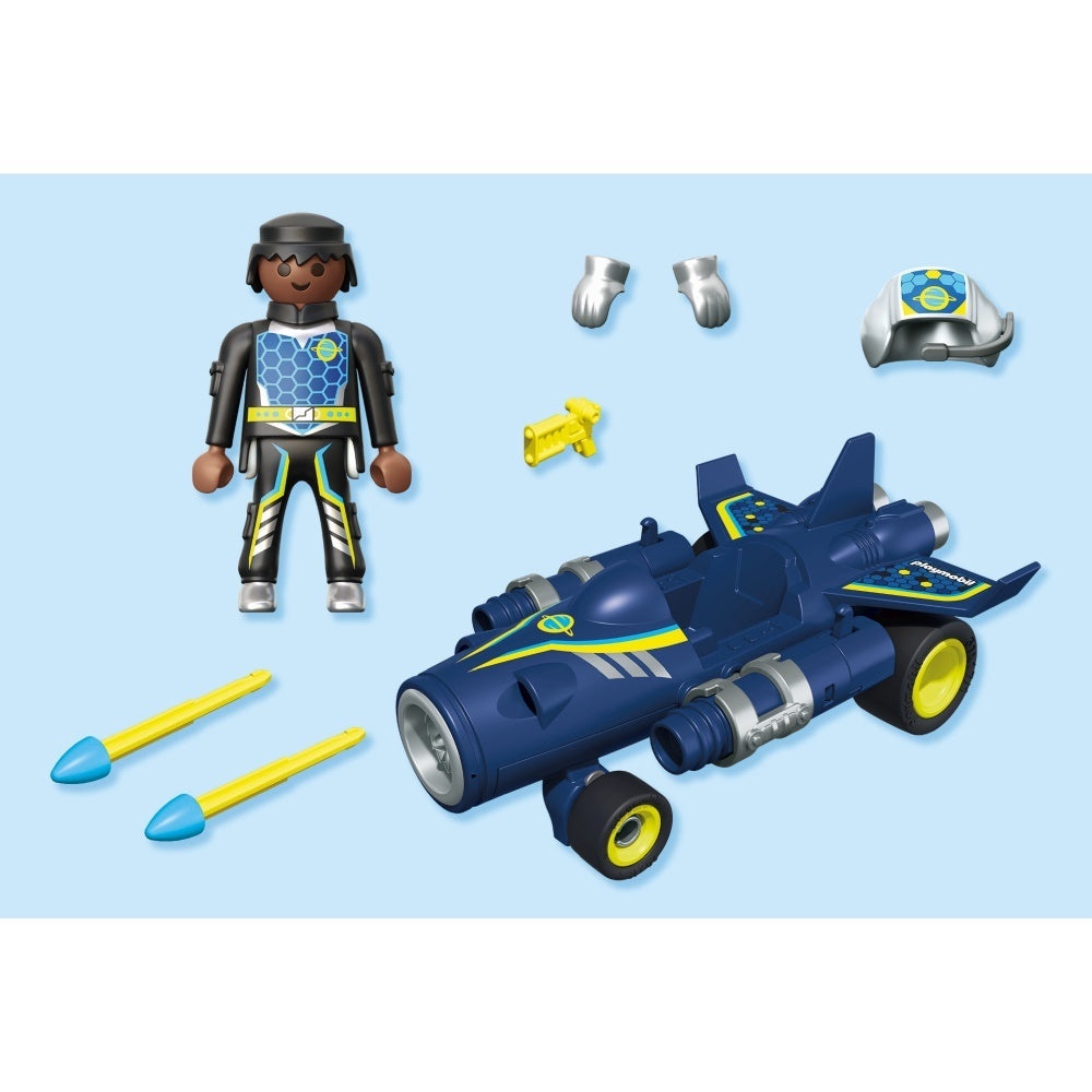 Playmobil - Jucarie de rol Cursa cu naveta spatiala - 3 | YEO