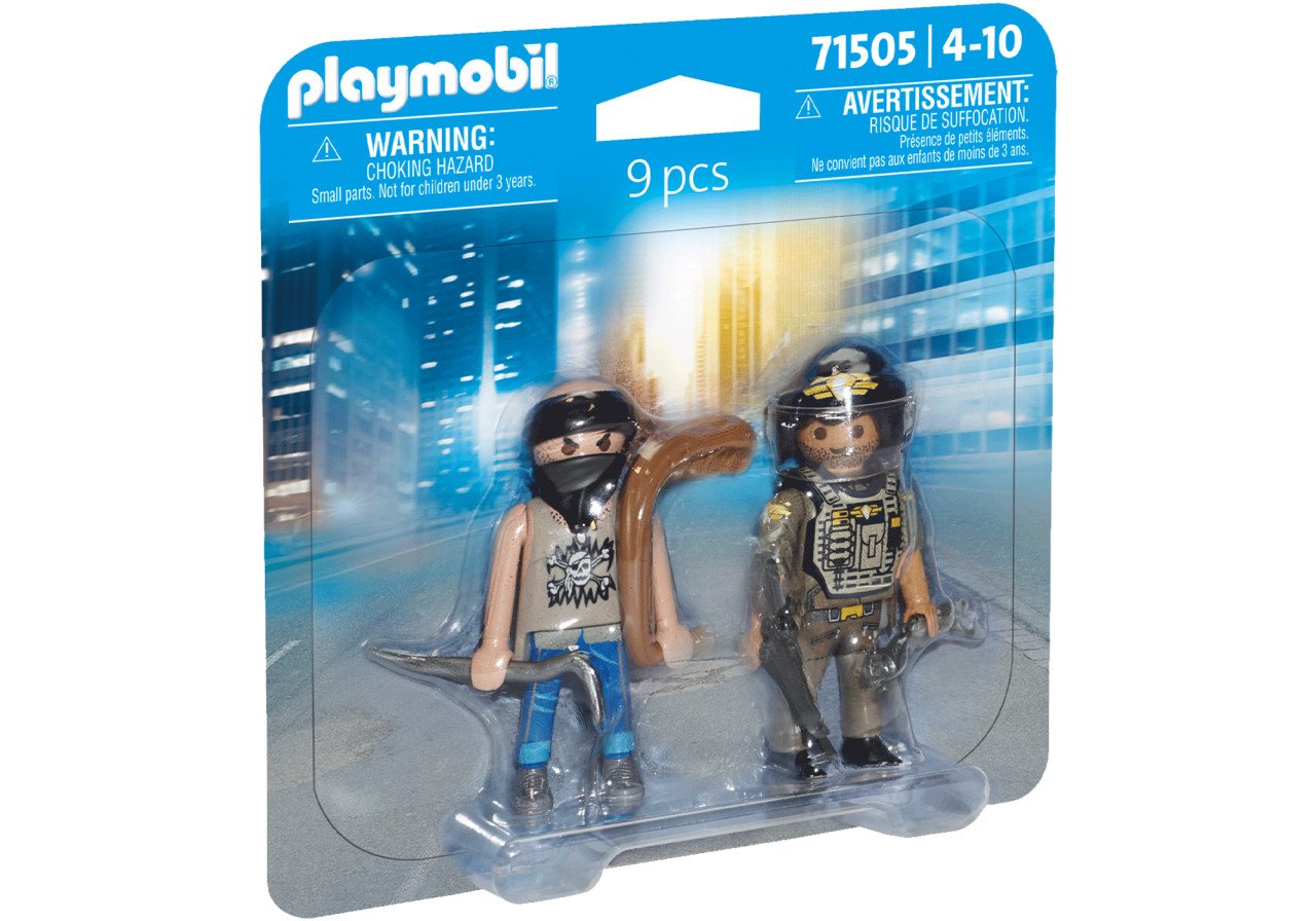 Playmobil-SET 2 FIGURINE POLITIST CU HOT