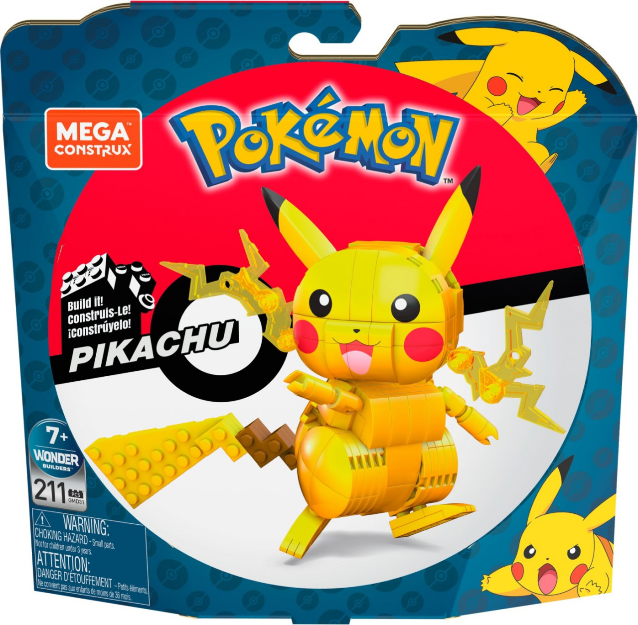 Pokemon Mega Construct Figurina Pikachu - 1 | YEO