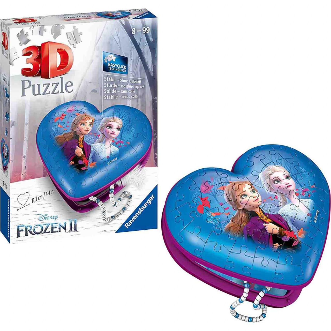 Puzzle 3D Cutie Inima Frozen, 54 Piese - 2 | YEO