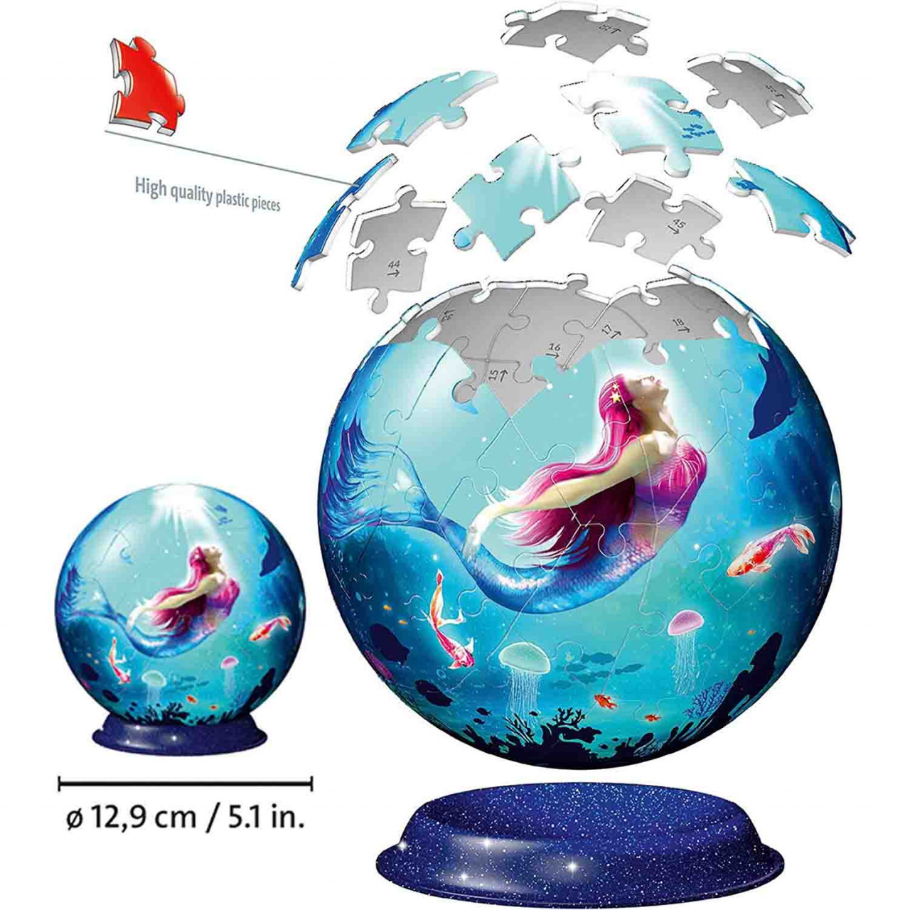 Puzzle 3D Sirena, 72 Piese - 3 | YEO