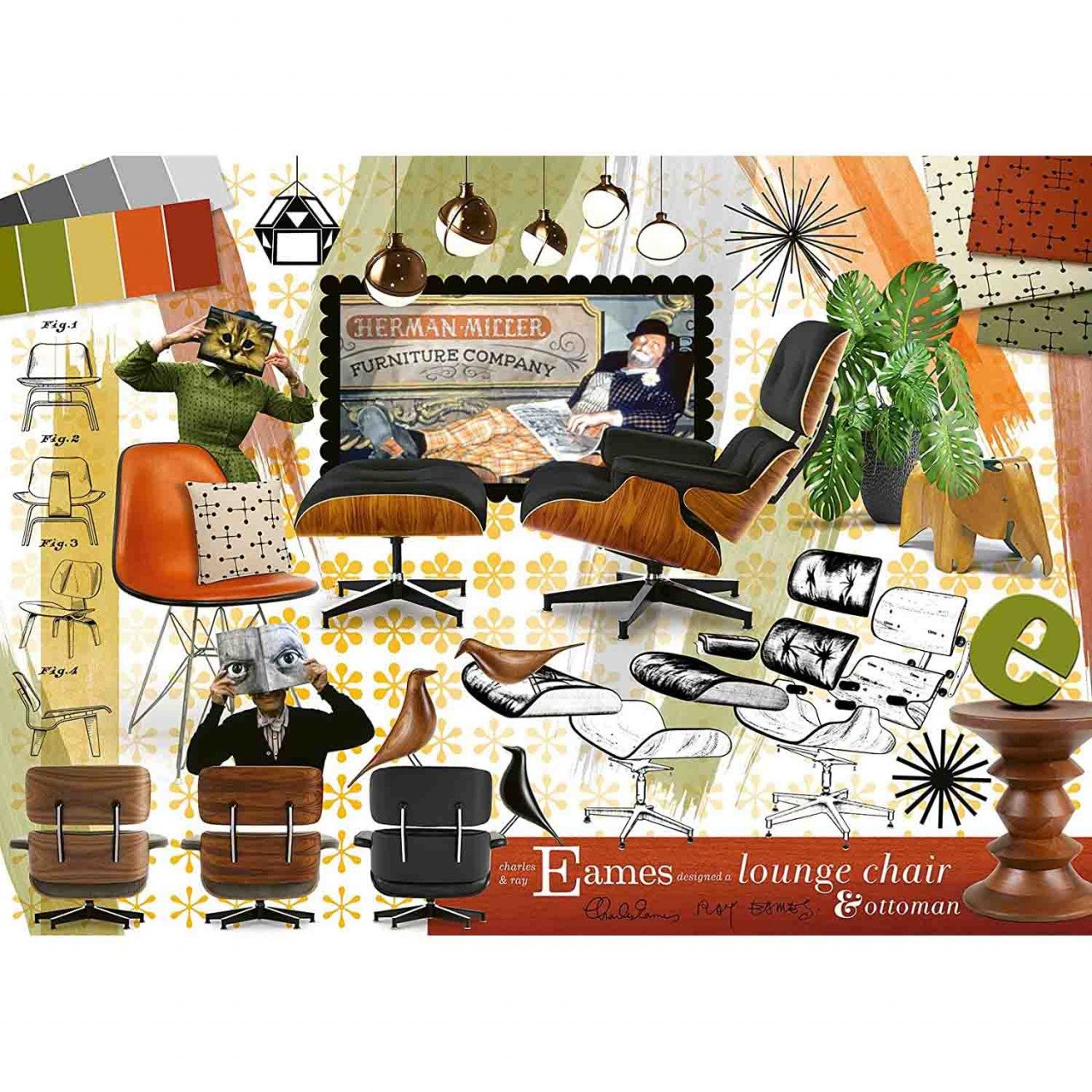 Puzzle Eames Design Clasic, 1000 Piese - 1 | YEO