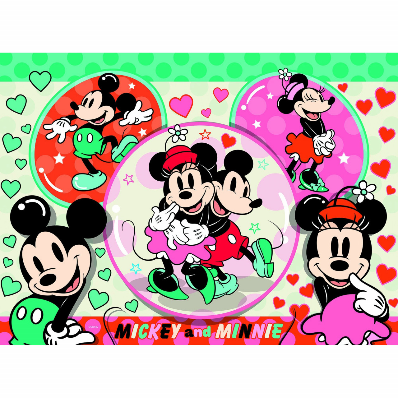 Puzzle Mickey Si Minnie, 150 Piese - 1 | YEO