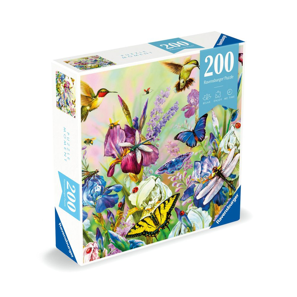 Puzzle pajiste cu flori 200 piese - 2 | YEO