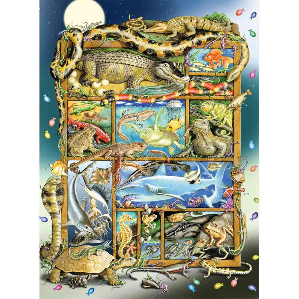 Puzzle reptile 200 piese - 1 | YEO