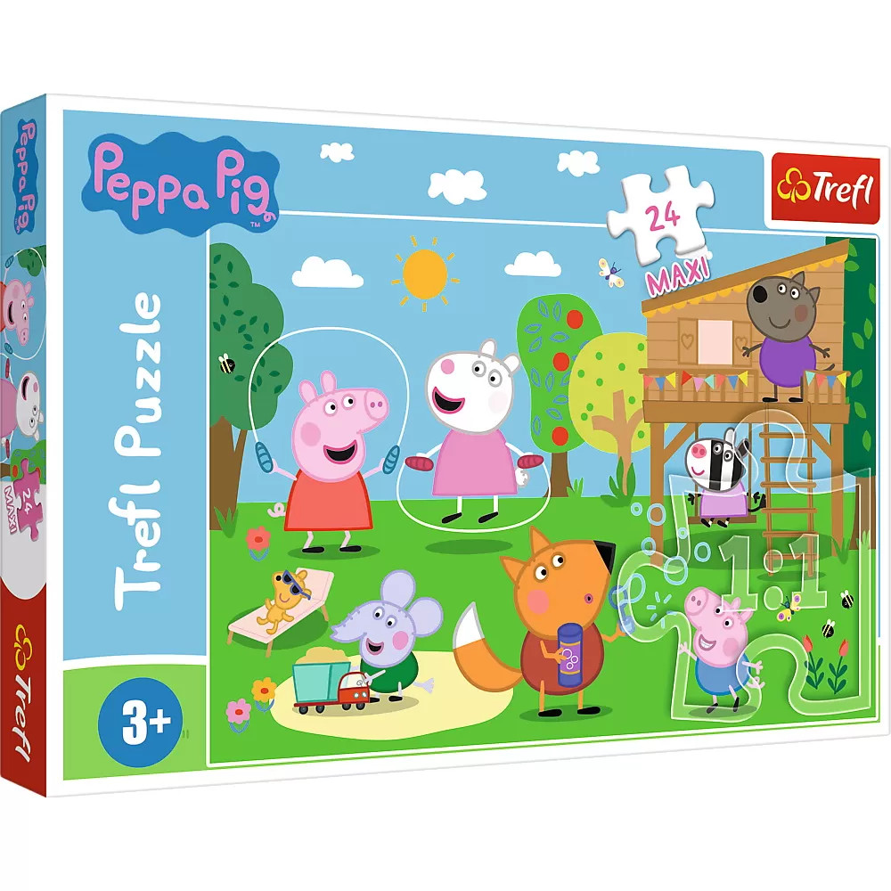 Puzzle Trefl 24 Maxi Peppa Pig Distractia Din Iarba