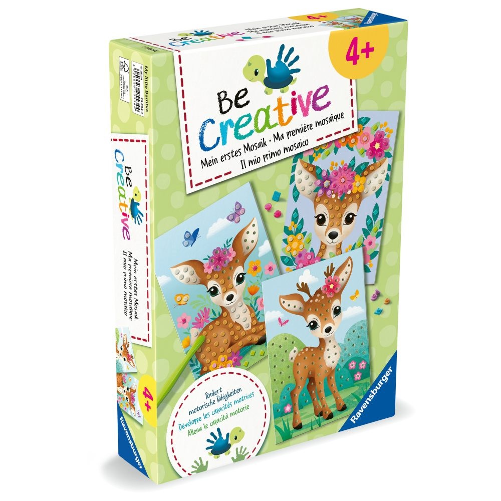 Ravensburger - Be Creative Set midi de creatie mozaic caprioare - 1 | YEO