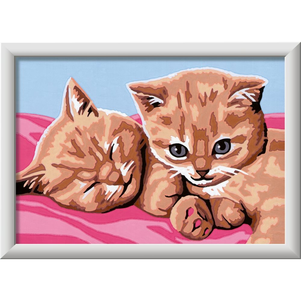 Ravensburger - CreArt pictura pe numere pentru copii pisicute prietene - 2 | YEO