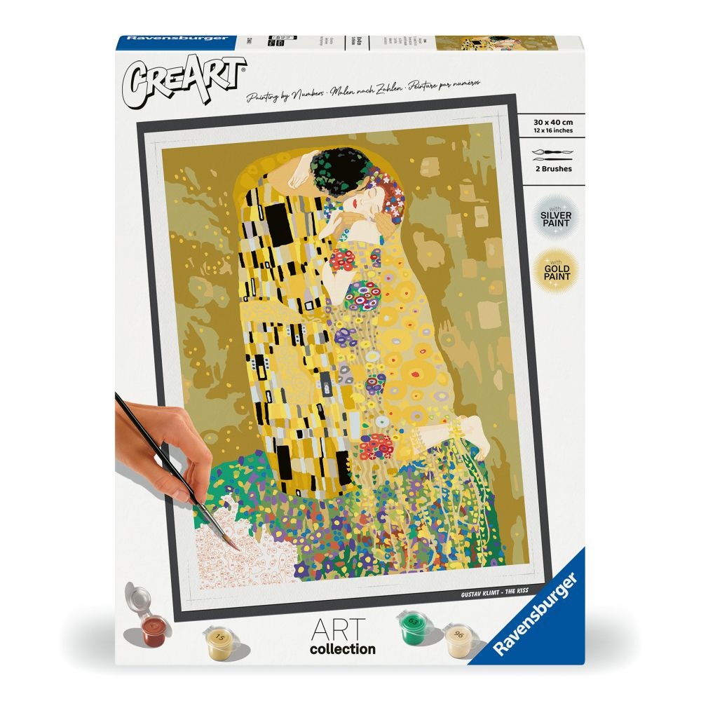 Ravensburger - Pictura pe numere Klimt sarutul - 2 | YEO