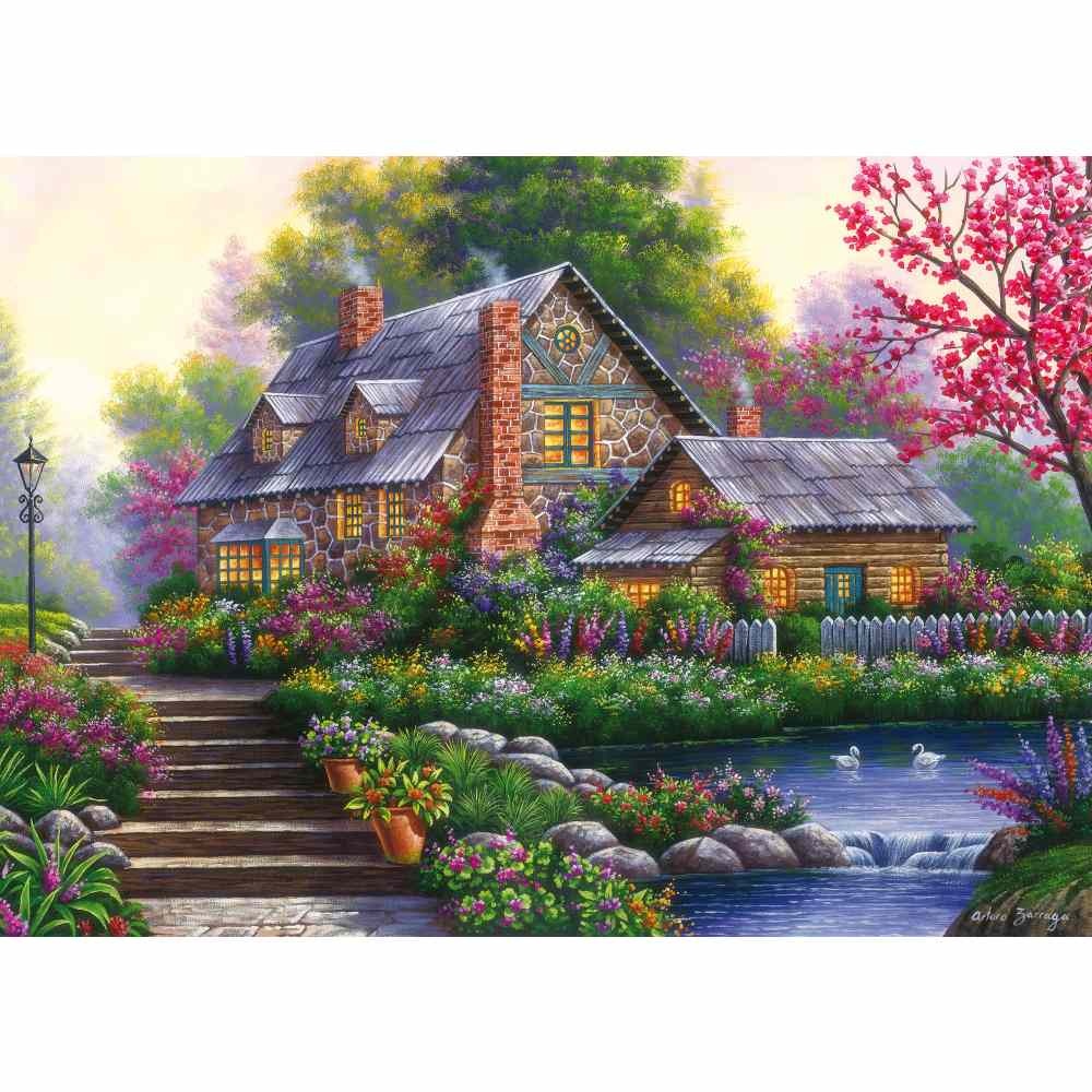 Ravensburger - Puzzle cabana romantica 1000 piese design nou - 1 | YEO