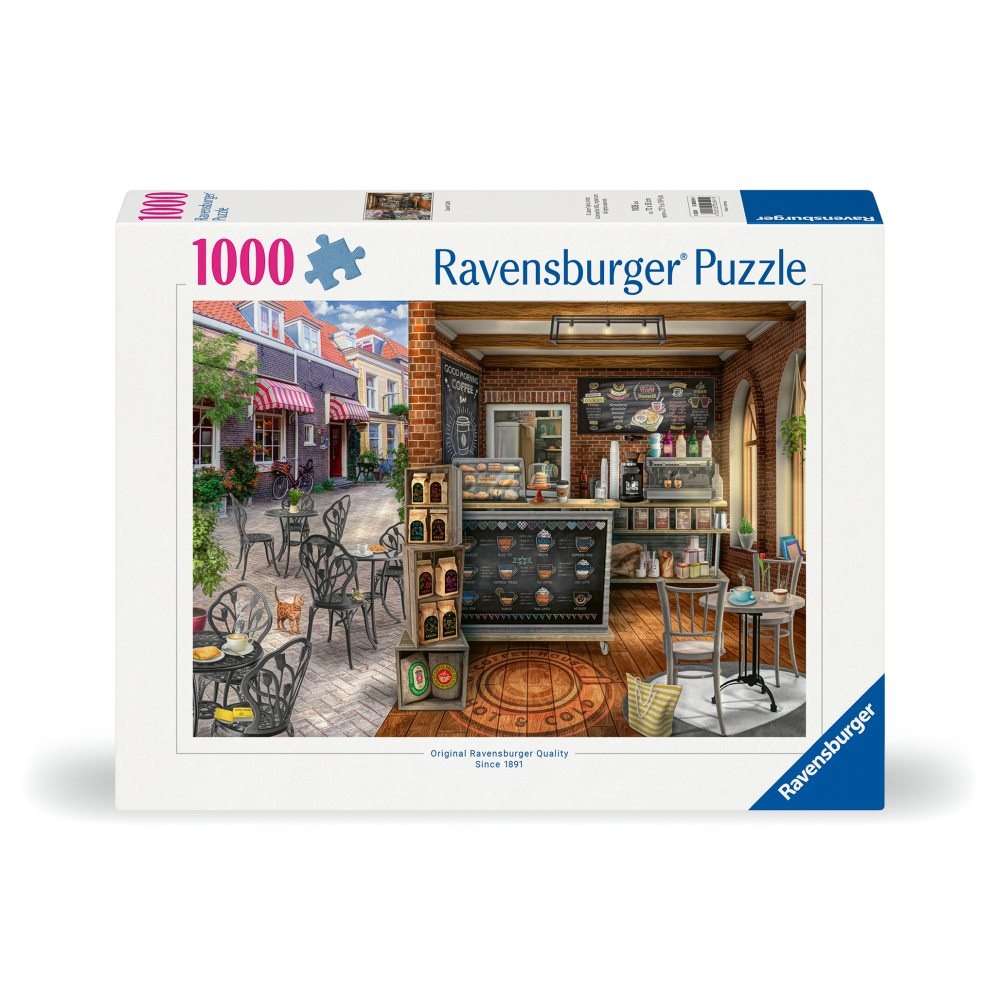 Ravensburger - Puzzle cafenea pitoreasca 1000 piese design nou