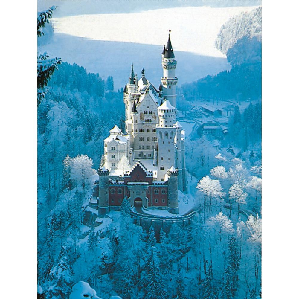 Ravensburger - Puzzle castelul Neuschwanstein iarna 1500 piese design nou - 1 | YEO